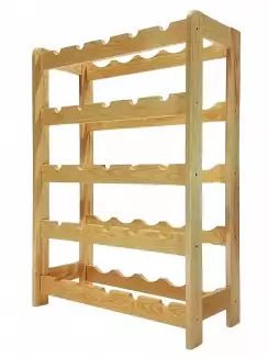 Dřevěný stojan na víno pro 25-45 lahví