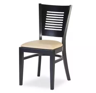 Masivní buková židle s čalouněným sedákem Robert