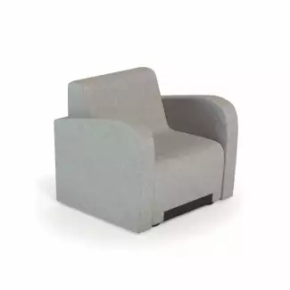Celočalouněné jednomístné křeslo s područkami modulárního systému Rubico