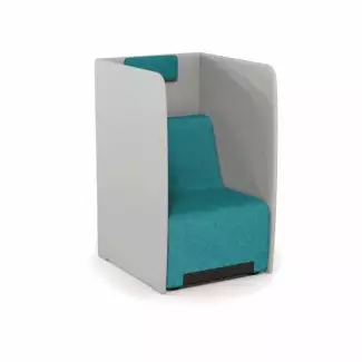 Celočalouněné jednomístné křeslo s akustickým panelem Rubico