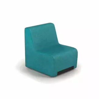 Celočalouněné jednomístné křeslo modulárního systému Rubico