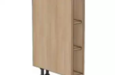 Otevřená spodní kuchyňská skříňka se dvěma policemi - výška 73 cm, šířka 15 až 25 cm - S15001