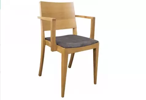 Dubová masivní židle s područkami Denisa