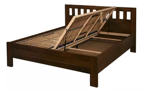Kompletní set - postel z bukového masivu včetně roštu a úložného prostoru Sandra