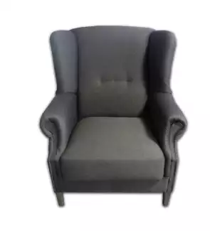 Zámecké luxusní křeslo ušák z tvrdého masivního dřeva Saturn