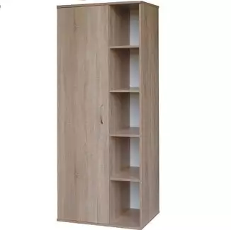Polootevřená skříň policová G – odstín dub noma