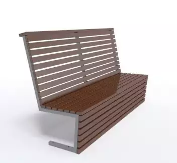 Moderní designová lavička s vyvýšeným opěradlem Soňa I