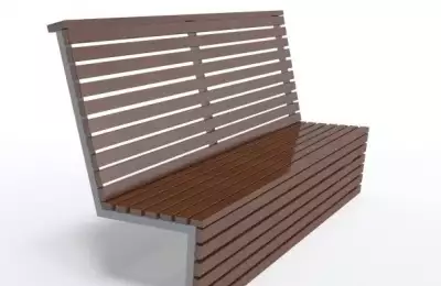 Moderní lavička s převýšeným opěradlem Soňa 1