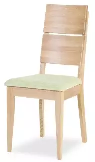 Masivní dubová židle s čalouněným sedákem Stella