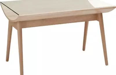 Moderní stůl do kuchyně se skleněnou deskou Glenn