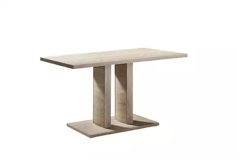 Moderní stůl do jídelny s kovovou deskou U1