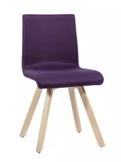 Celočalouněná konferenční židle na bukovém masivním rámu WOOD