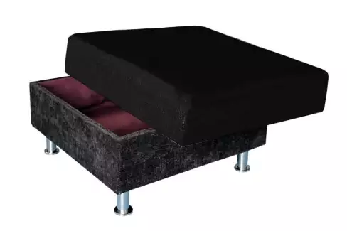 Taburet Pavlína v černém provedení