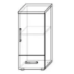 Menší středně vysoká skříňka do obývacích pokojů i ložnic