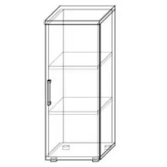 Praktická policová skříňka do ložnice vysoká 93 cm