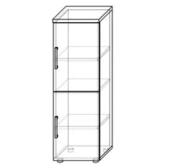 Střední policová dvojskříňka z kvalitního 18 mm lamina