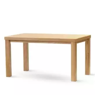 Rozkládací i pevný dubový jídelní stůl Tobias