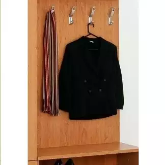 Věšákový panel, výška 139 cm, odstín lamina ořech dijon