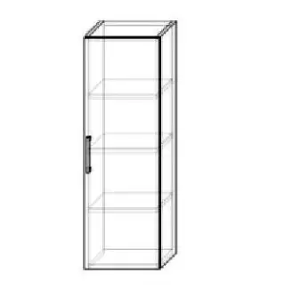 Závěsná policová skříňka na zeď, šířka 30, 35, 40, 45 cm