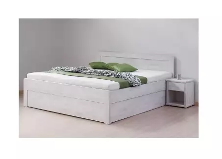 Buková postel Věra s oblými nebo rovnými rohy