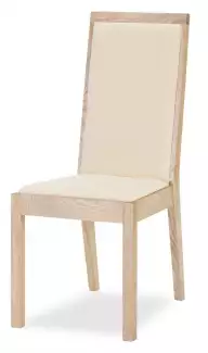 Masivní buková židle s čalouněným sedákem Veronika