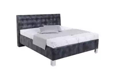 Elegantní manželská postel s prošitým čelem a volně loženými matracemi