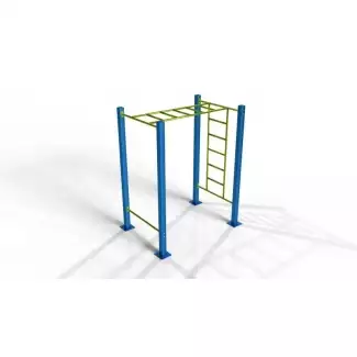 Venkovní fitness opičí dráha s žebříkem vhodná pro shyby a stojky Monako