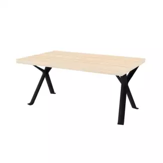 Stylový konferenční stolek z 36mm lamina a s kovovou podnoží