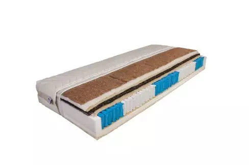 Komfortní matrace z taštičkových pružin s velkým podílem přírodních materiálů Yana 