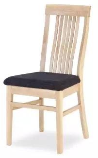 Masivní dubová židle s čalouněným sedákem Theodor
