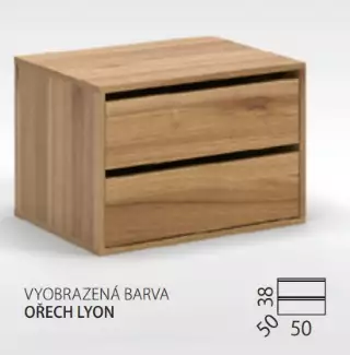 Komoda do skříně o rozměru 50 - 80 x 38 x 50 cm Zita